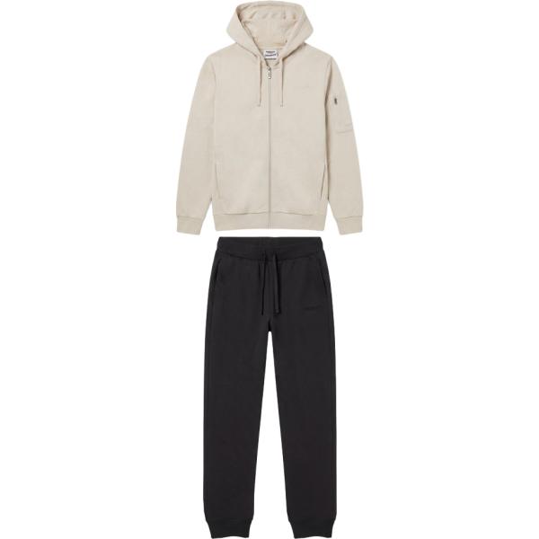 Tuta sportiva da uomo collo con cappuccio con zip in plush Freddy