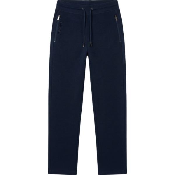 Pantaloni da uomo in blu scuro a quadri lungo con zip in plush Freddy