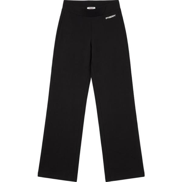 Pantaloni da donna in nero pece in plush Freddy