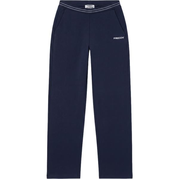 Pantaloni da donna in blu scuro a righe Freddy