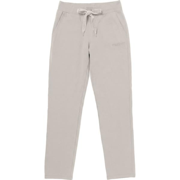 Pantaloni da donna in bianco avorio con borchie con coulisse in plush Freddy