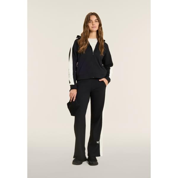 Felpa sportiva da donna con stampe collo con cappuccio corto a maniche lunghe con zip Freddy