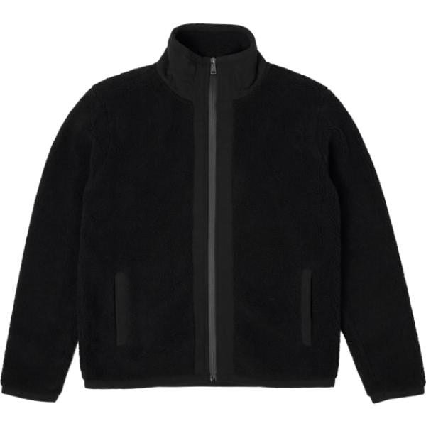 Giacca sportiva da donna in nero pece con strass collo alto con zip in pile Freddy Freddy