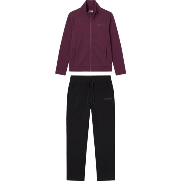 Tuta da donna in viola chiaro con strass collo alto con zip Freddy