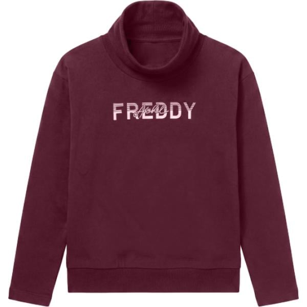 felpe Freddy marrone con stampe