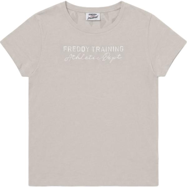 t-shirt Freddy bianco con stampe