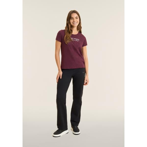 T-shirt sportiva da donna a righe con scollo a maniche corte Freddy