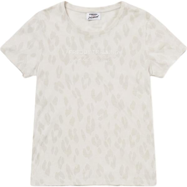 t-shirt Freddy bianco con stampe