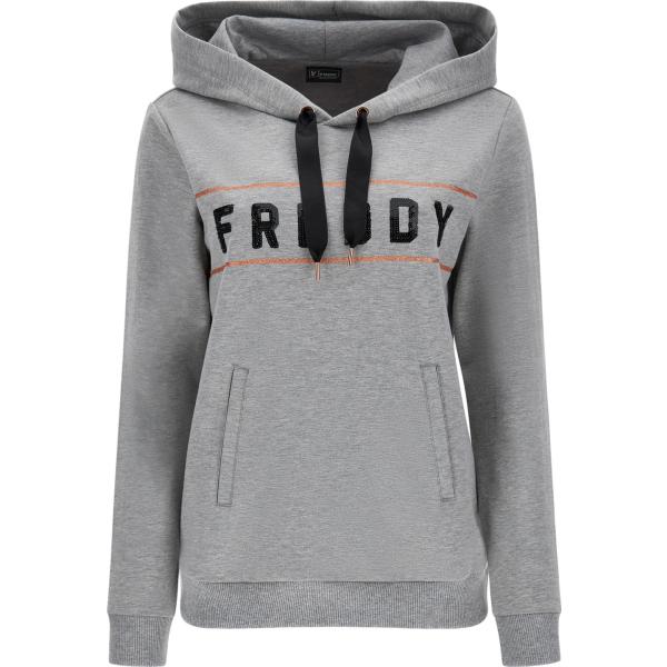 felpe con cappuccio Freddy grigio