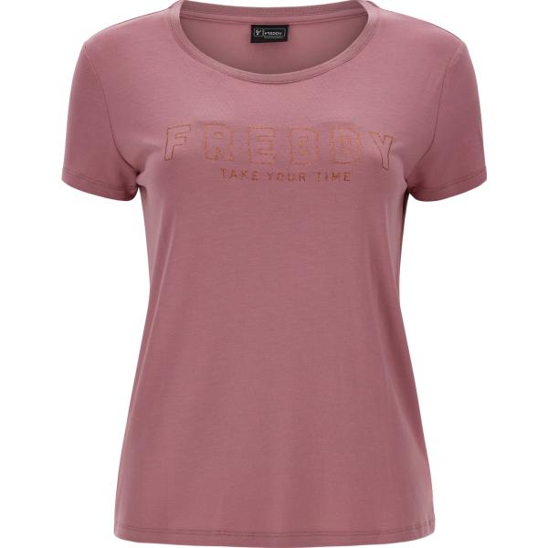t-shirt Freddy viola con stampe