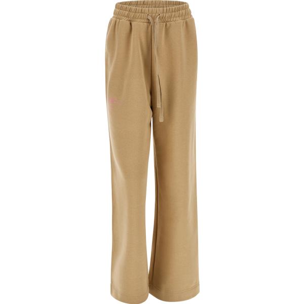 pantaloni a palazzo Freddy marrone con stampe