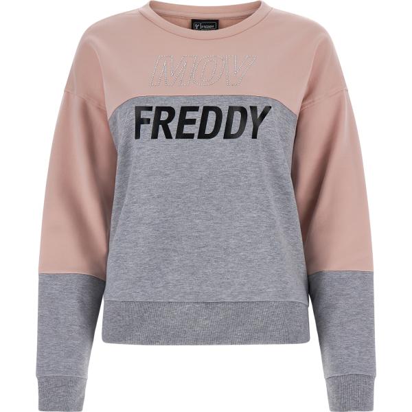 felpe Freddy grigio con stampe
