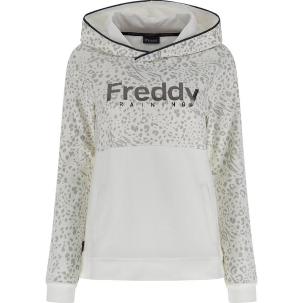 felpe con cappuccio Freddy grigio animalier