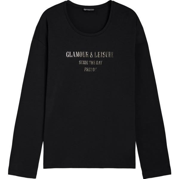 t-shirt Freddy nero con stampe