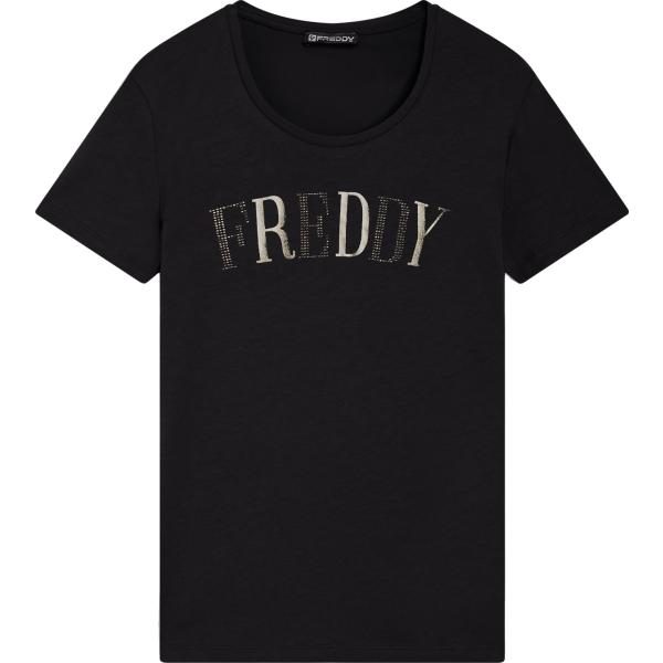 t-shirt Freddy nero con stampe
