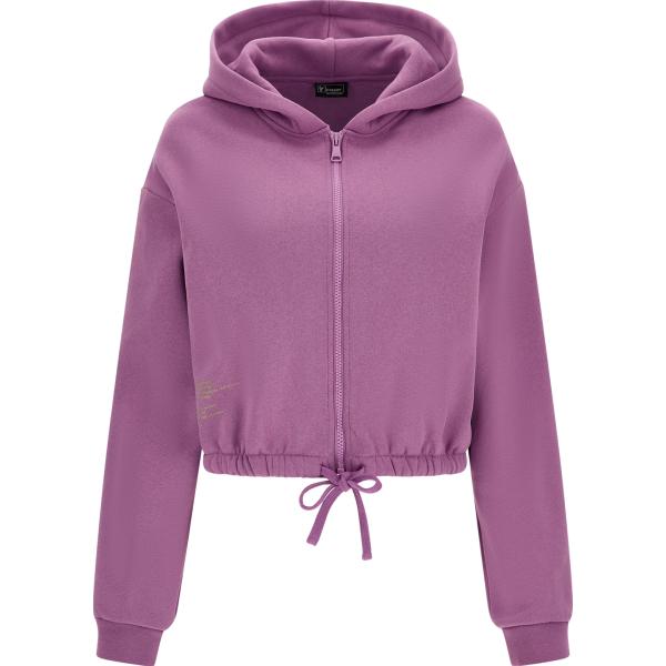 felpe con cappuccio Freddy viola con stampe