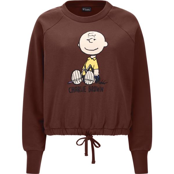 felpe Freddy marrone con stampe