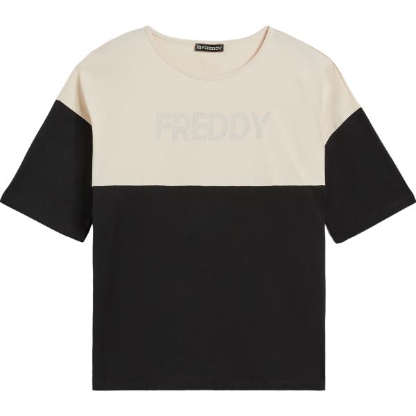 t-shirt Freddy grigio con stampe