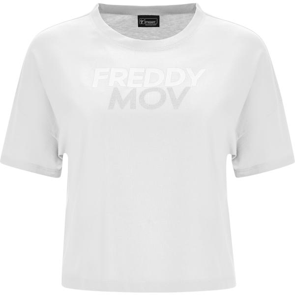 t-shirt Freddy bianco con stampe