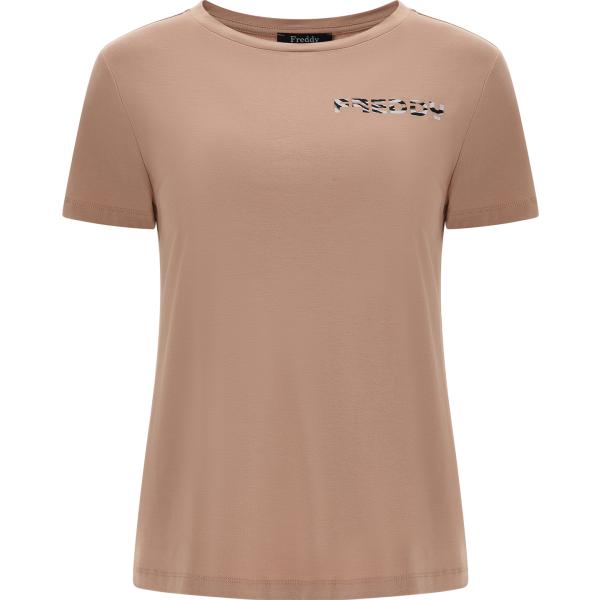 t-shirt Freddy marrone
