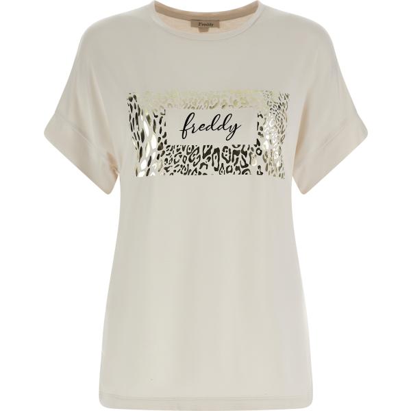 t-shirt Freddy bianco
