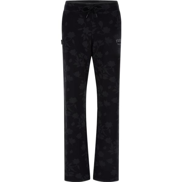 pantaloni Freddy nero a fiori