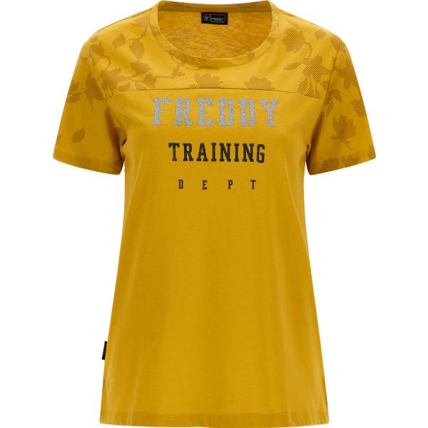 t-shirt Freddy giallo con stampe