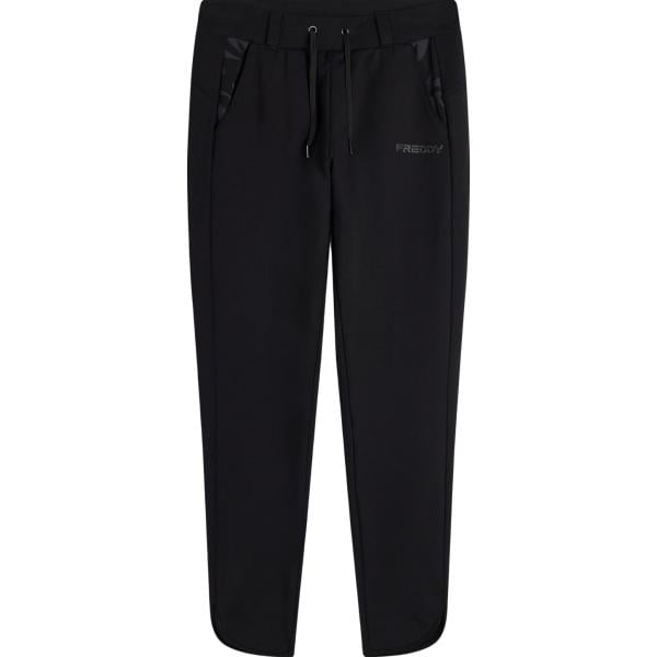 pantaloni Freddy nero a fiori