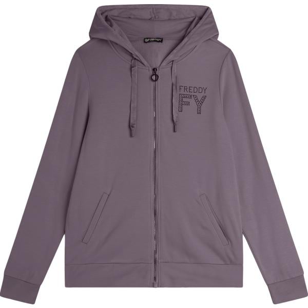 felpe con cappuccio Freddy grigio