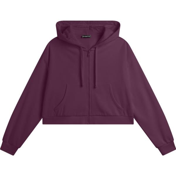 felpe con cappuccio Freddy viola con stampe