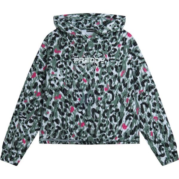 felpe con cappuccio Freddy blu animalier