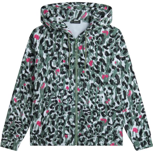 felpe con cappuccio Freddy multicolore animalier