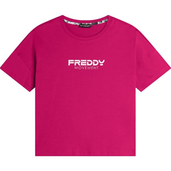 t-shirt Freddy rosa con stampe