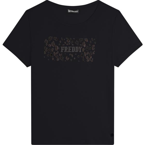 t-shirt Freddy nero con stampe