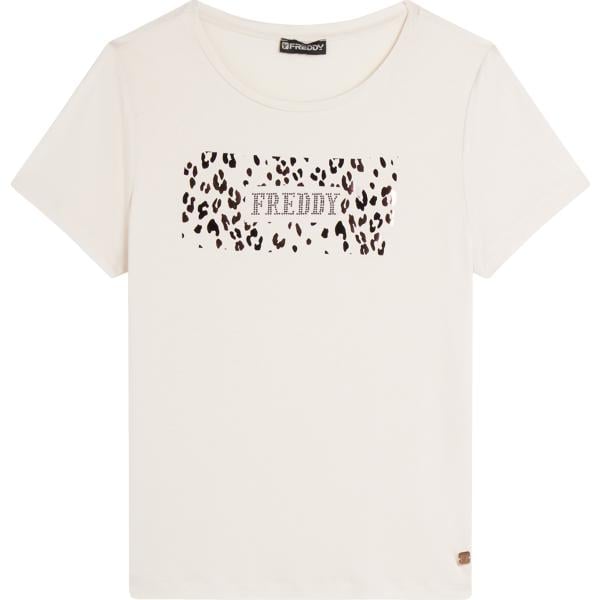 t-shirt Freddy bianco con stampe