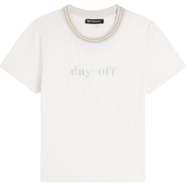 t-shirt Freddy bianco