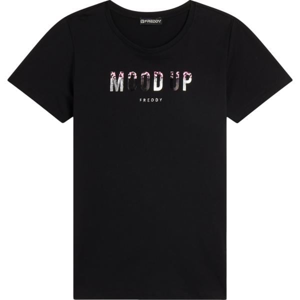 t-shirt Freddy nero con stampe