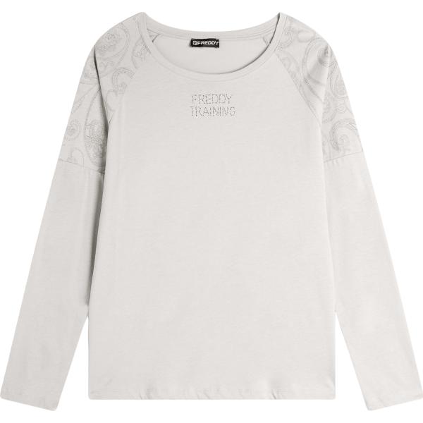 t-shirt Freddy bianco paisley