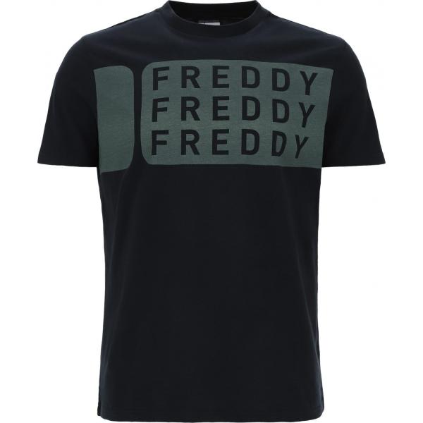 t-shirt Freddy nero con stampe