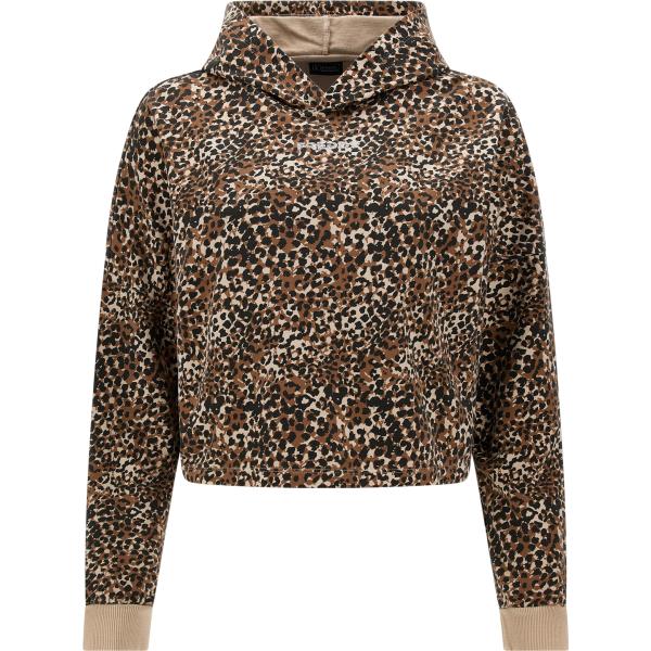 felpe con cappuccio Freddy marrone animalier