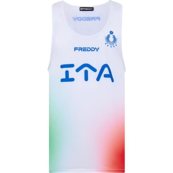 t-shirt sportive Freddy bianco con stampe