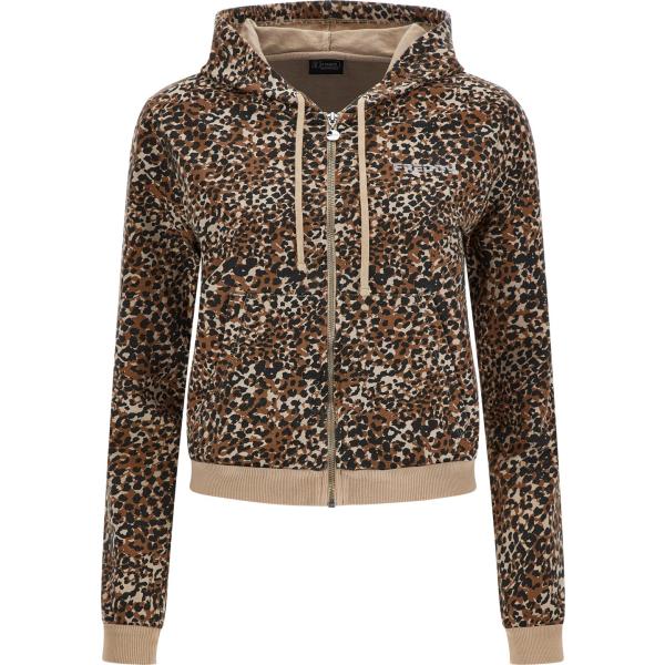 felpe con cappuccio Freddy marrone animalier