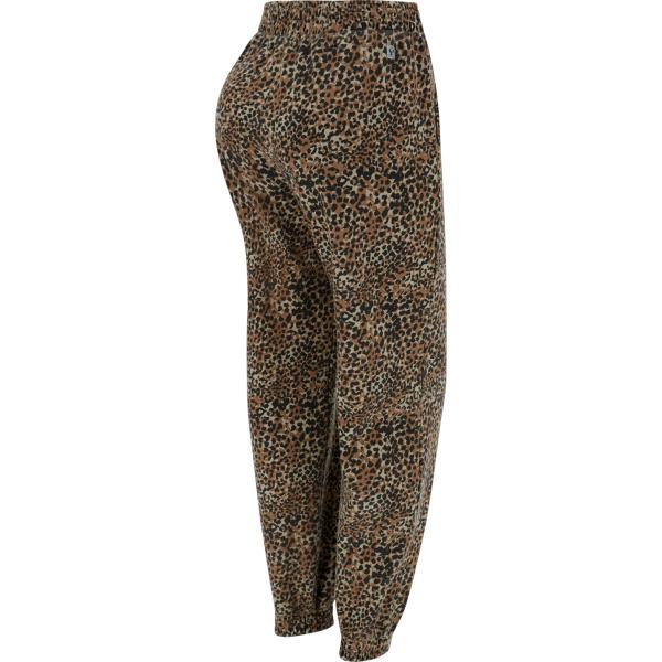 pantaloni Freddy marrone animalier
