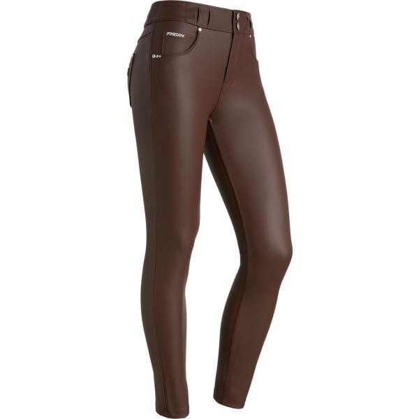 pantaloni skinny Freddy marrone