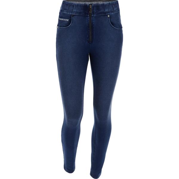 pantaloni skinny Freddy blu