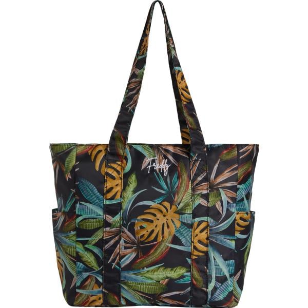 shopping bag Freddy nero con stampe
