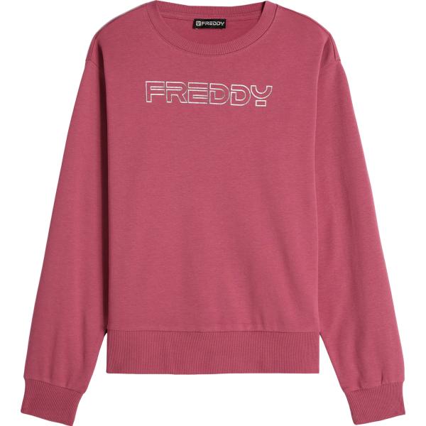 felpe Freddy rosa con stampe