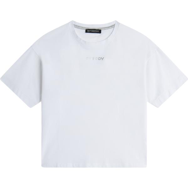 t-shirt sportive Freddy bianco