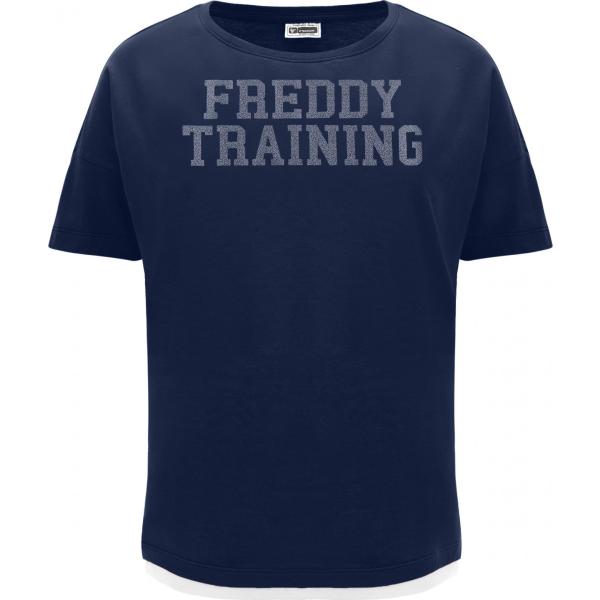 t-shirt Freddy blu con stampe
