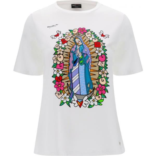 t-shirt Freddy bianco con stampe